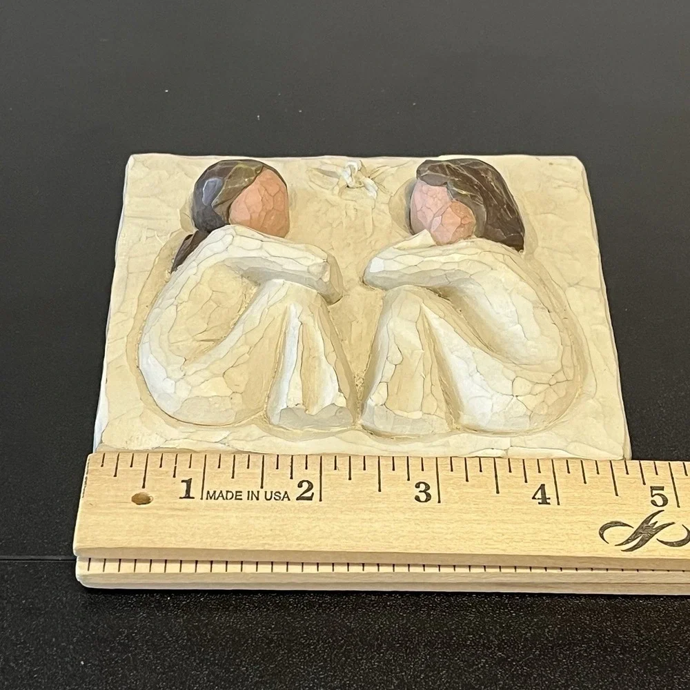 Willow Tree Susan Lordi 2001 Demdaco Friendship Forever True Friends Plaque Tile